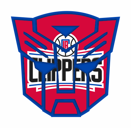 Autobots Los Angeles Clippers logo vinyl decal